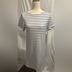 Joules 100% cotton striped short sleeve dress US size 8
